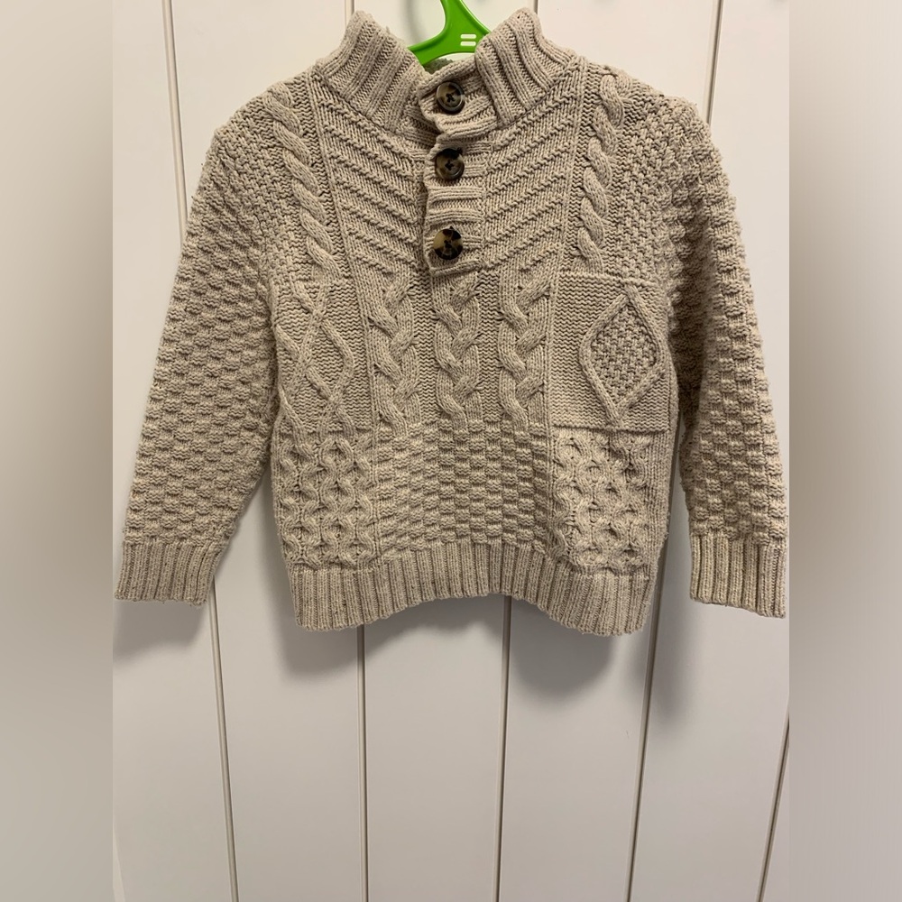 💜2/$30 Cat & Jack Beige Cable Knit Sweater